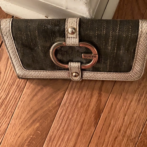 G by Guess silver denim leather wallet - Picture 10 of 16